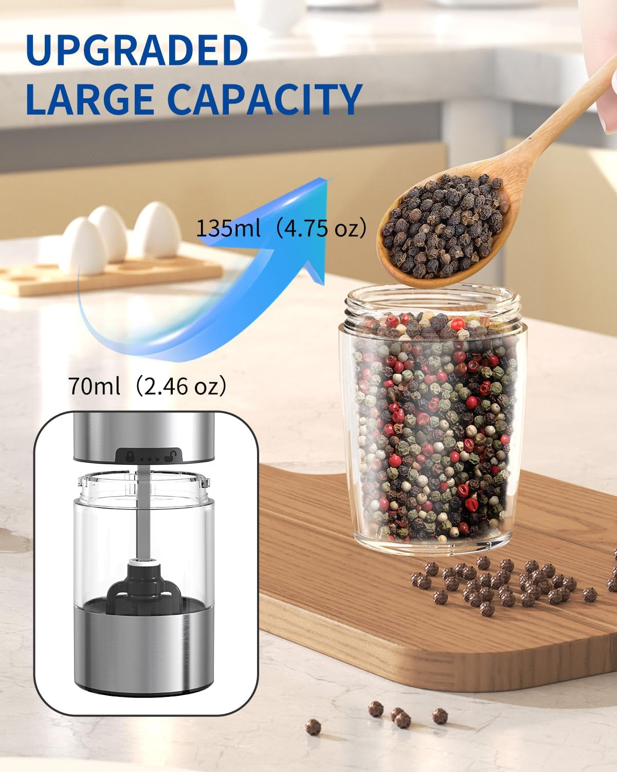 gravity-electric-salt-and-pepper-grinder-set-automatic-salt-and-pepper-grinder-set-with-led-light-battery-operated-adjustable-coarseness-large-capacity-for-home-kitchen-bbq-black