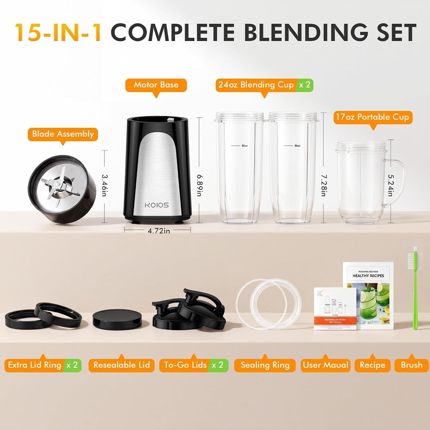 1000w-smoothie-blender-15-in-1-single-serve-set-press-twist-design-personal-blender-kitchen-countertop-smoothie-maker-with-2x24oz-17oz-cup-detachable-4-blade-frozen-drinks-protein-shakes