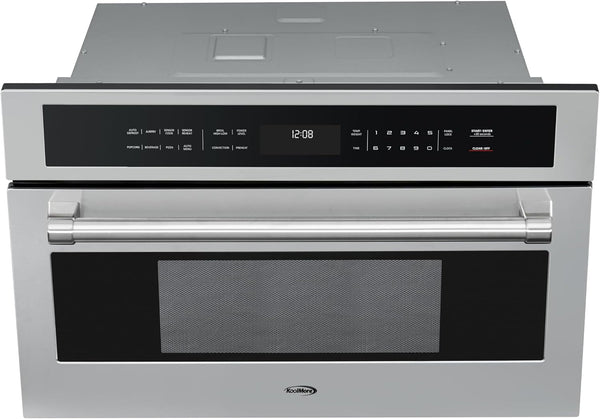 30 In. Built-In Microwave with Convection Oven and Air Fryer, 1000W Power with NEMA 5-20P Plug, 10 Levels, UL Listed and 1.6 Cu. Ft. Capacity in Stainless-Steel (KM-CWO30-SS)5