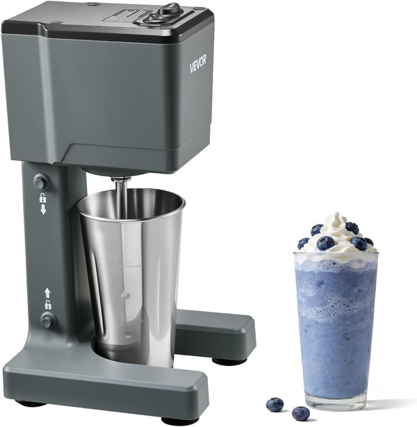 Milkshake Maker, 150W Single Head Milkshaking Machine, Height Ajustable, Dual-Speed Adjustment Drink Mixer Blender with 820Ml Stainless Steel Cup, for Home, Kitchen, Bar & Beverage Shop1