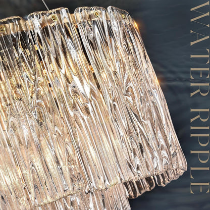 Modern 20" Crystal Glass Chandelier 7-Light Gold Chandeliers2