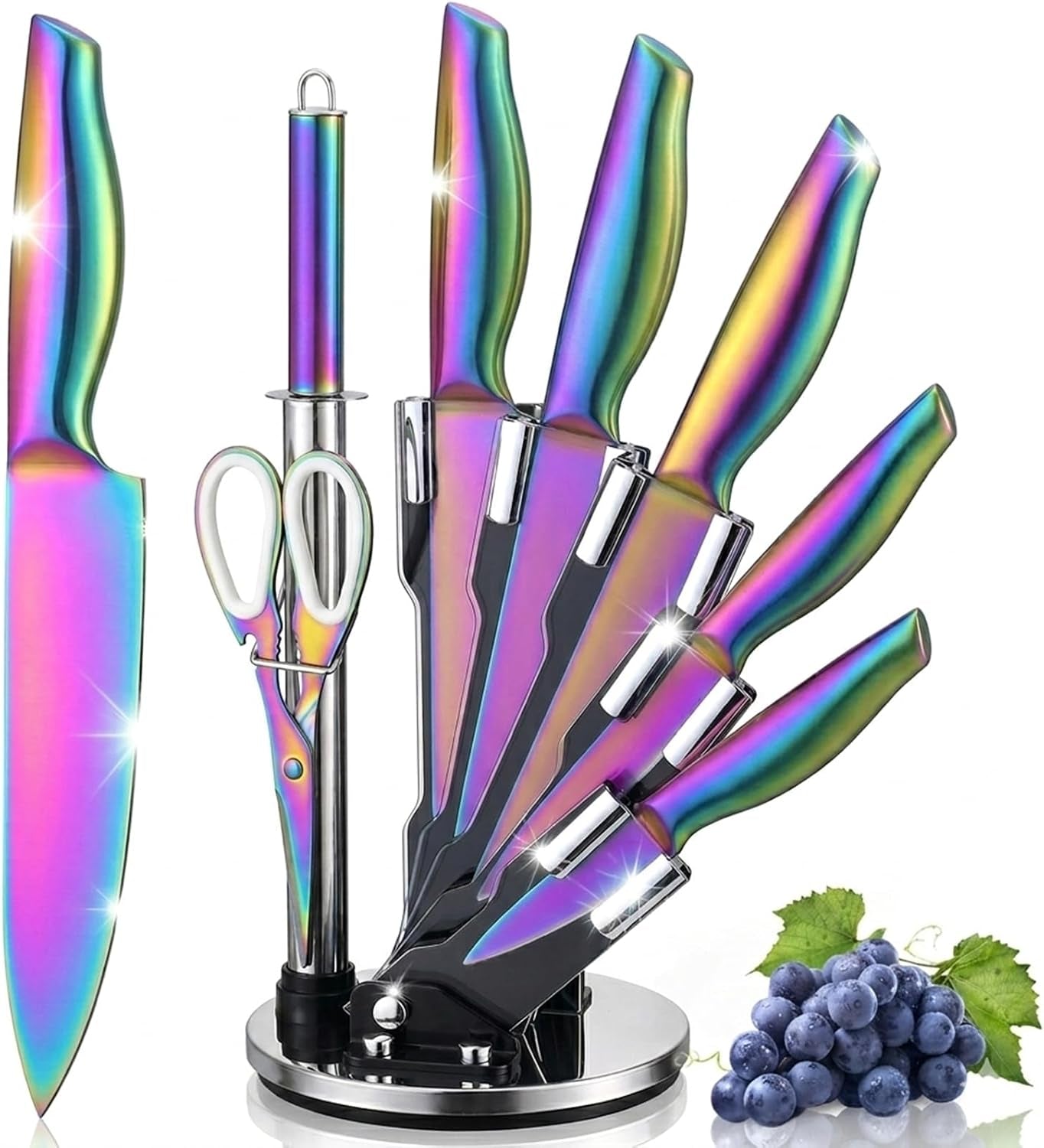 8-piece-rainbow-kitchen-knife-set-with-black-block-luxury-gifts-rainbow-titanium-coated-stainless-steel-chef-knife-set-with-sharpener-sharp-non-stick-ergonomic-handle-for-modern-kitchen