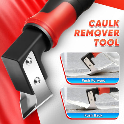 4-In-1 Caulking Remover Tool, Silicone Caulking Tools for Tile, Red2
