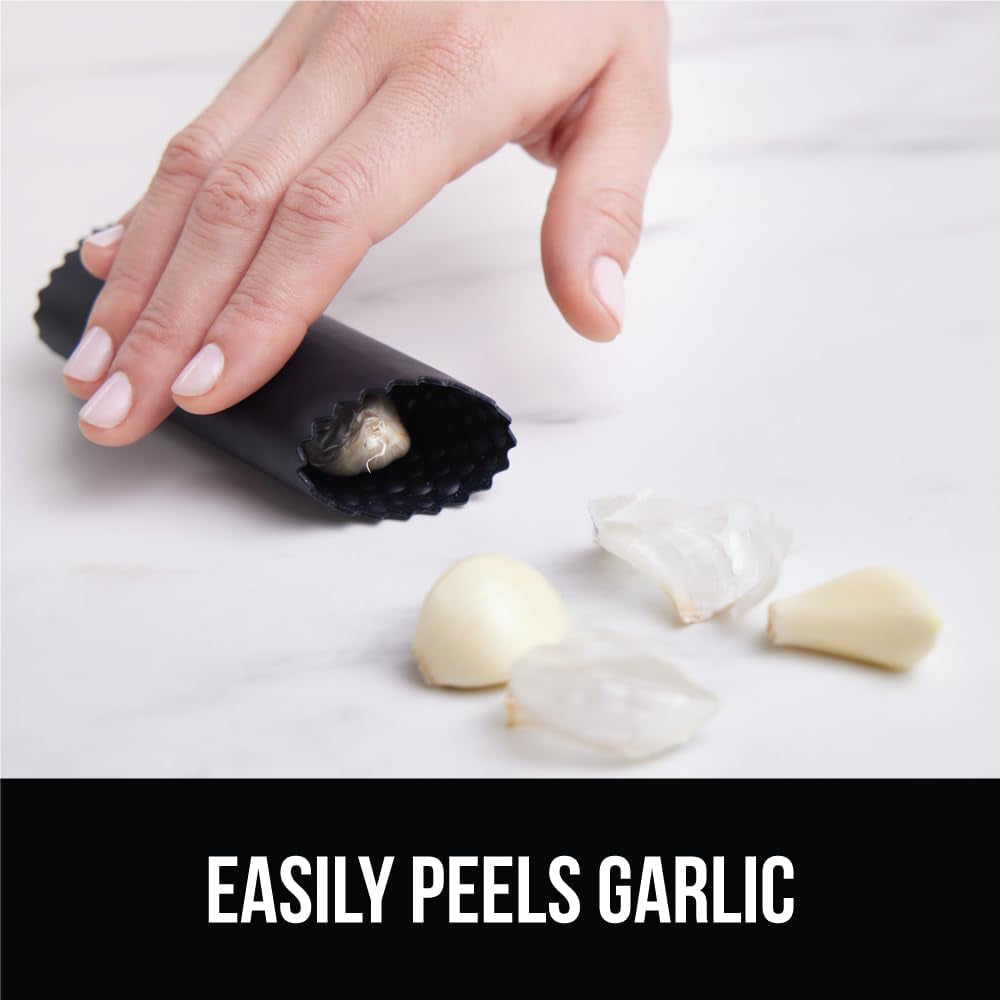 gorilla-grip-garlic-press-and-peeler-set-heavy-duty-mincer-black-large-chamber-for-cloves-soft-comfortable-handle-easily-mince-and-crush-garlics-nuts-seeds-ginger-home-kitchen-gadgets