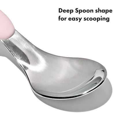 OXO Tot On-The-Go Fork and Spoon Set - Blossom4
