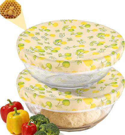 Beeswax Bowl Covers for Bread Proofing 2Pcs Shower Caps for Sourdough Bread1