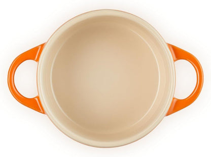 Le Creuset Stoneware Mini round Cocotte, 8 Oz., Flame4