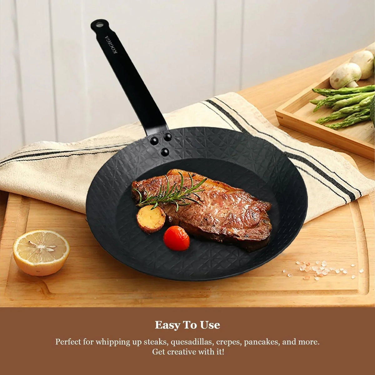 11-inch-pre-seasoned-carbon-steel-frying-pan-naturally-non-coated-skillet-with-grooved-texture-for-steak-stir-fry-tortilla-crepe-all-stoves-compatible