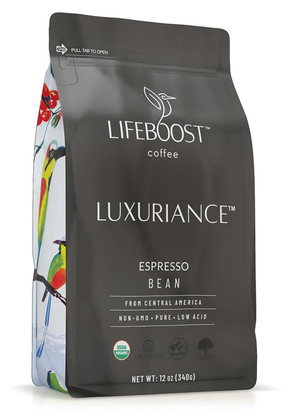 Organic Espresso Whole Bean Coffee - Low Acid Espresso Coffee, Non-Gmo, USDA Organic, Single Origin, Third-Party Tested for Mycotoxins & Pesticides - 12 Oz Bag1