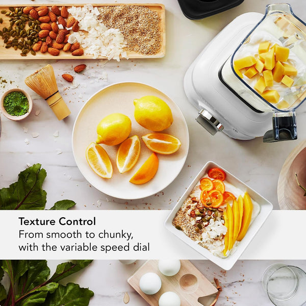 Kitchenaid K400 Variable Speed Blender W/Tamper, KSB4028, Black Matte | Preset Recipe Programs: Ice Crush, Icy Drinks, and Smoothie, 5-Speed Variable Speed Dial, Intelli-Speed Motor Control5