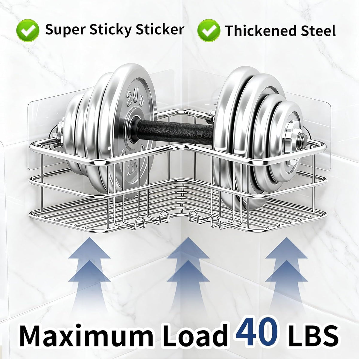 2-pack-corner-shower-caddy-adhesive-bathroom-shelf-with-8-hooks-rustproof-stainless-steel-bathroom-organizer-no-drilling-shower-shelves-basket-wall-storage-rack-shampoo-holder-silver