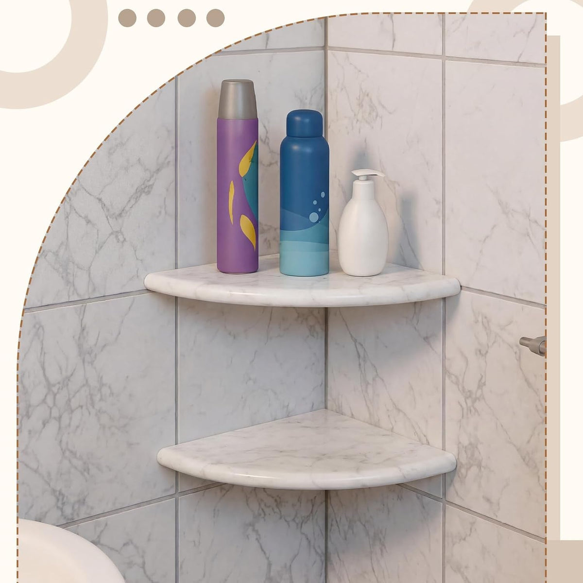 2-pcs-marble-corner-shower-shelf-white-and-gray-patterns