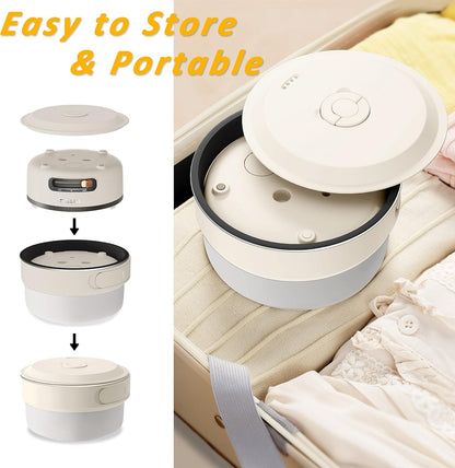 2L Electric Pot, Portable Hot Pot Electric with Foldable Handle | Non-Stick Pot, Dual Power, Ramen Cooker for Oatmeal, Steak & Pasta, Overheat & Boil-Dry Protection, Portable for Camp & Dorm2