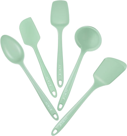 5PCS Silicone Kitchen Utensils Set, Heat Resistant Spatula Set1