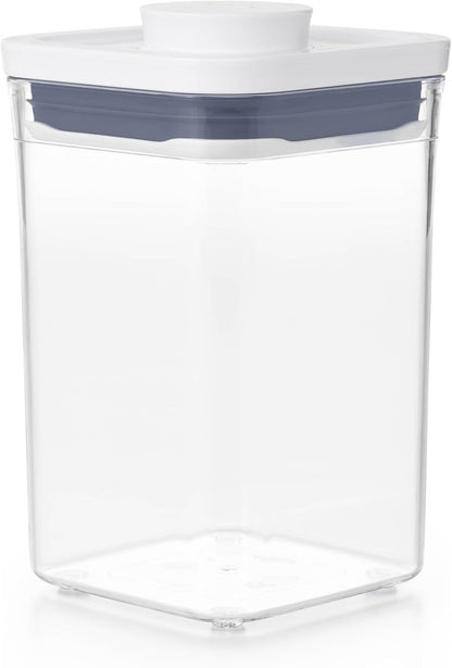 OXO Good Grips POP Container - Airtight Food Storage - Small Square Short 1.1 Qt Ideal for 1 Lb of Brown Sugar or Confectioner'S Sugar1