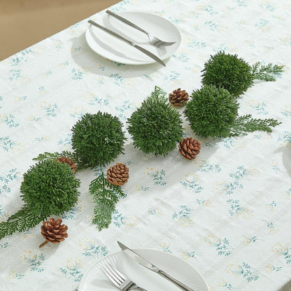 4 Inch Decorative Balls, Real Touch Cedar Topiary Ball Faux Greenery Boxwood Balls for Centerpiece Bowls Farmhouse Home Decor 3 Pcs4