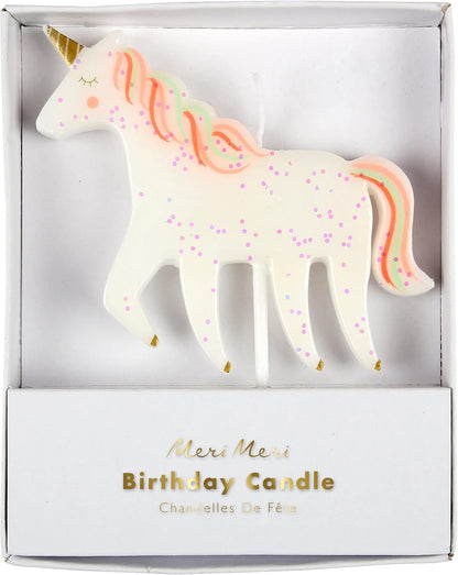Glittery Unicorn Candle (Pack of 1)1