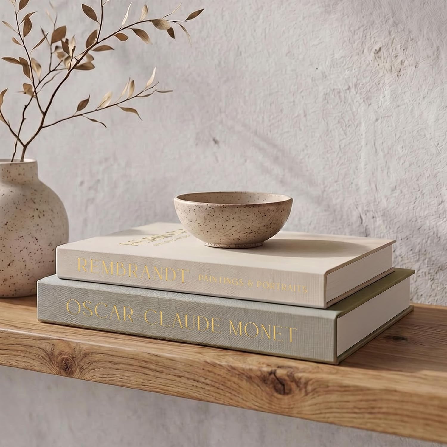set-of-2-beautiful-decorative-linen-books-aesthetic-faux-fake-books-modern-home-decoration-for-your-coffee-table-bookshelf-or-mantel-stylish-keepsake-box-and-photo-storage-solution