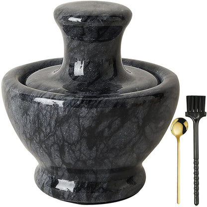 Marble Mortar and Pestle Set for Grinding Herbs Spice Pills Seeds Guacamole Garlic and Ginger Stone Grinder Seasoning Crusher Elegant and Cute Kitchen Tools1