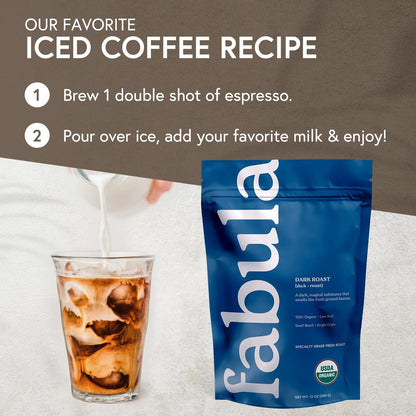 Coffee Dark Roast Whole Beans - Organic - Low Acid - Single Origin - Non GMO - Mold Free - 12 Ounces6