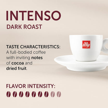 Illy Espresso Compatible Capsules - Single-Serve Coffee Capsules & Pods - Intenso Bold Roast - Notes of Cocoa & Dried Fruit Coffee Pods - for Nespresso Coffee Machines – 10 Count2