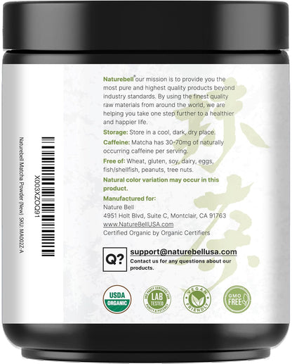 Organic Matcha Green Tea Powder, 2 Pounds | Unsweetened with Zero Sugar, Culinary Grade, Potent Early Harvest, Fine Stone Ground – Vegan, All Purpose, Great for Matcha Latte9
