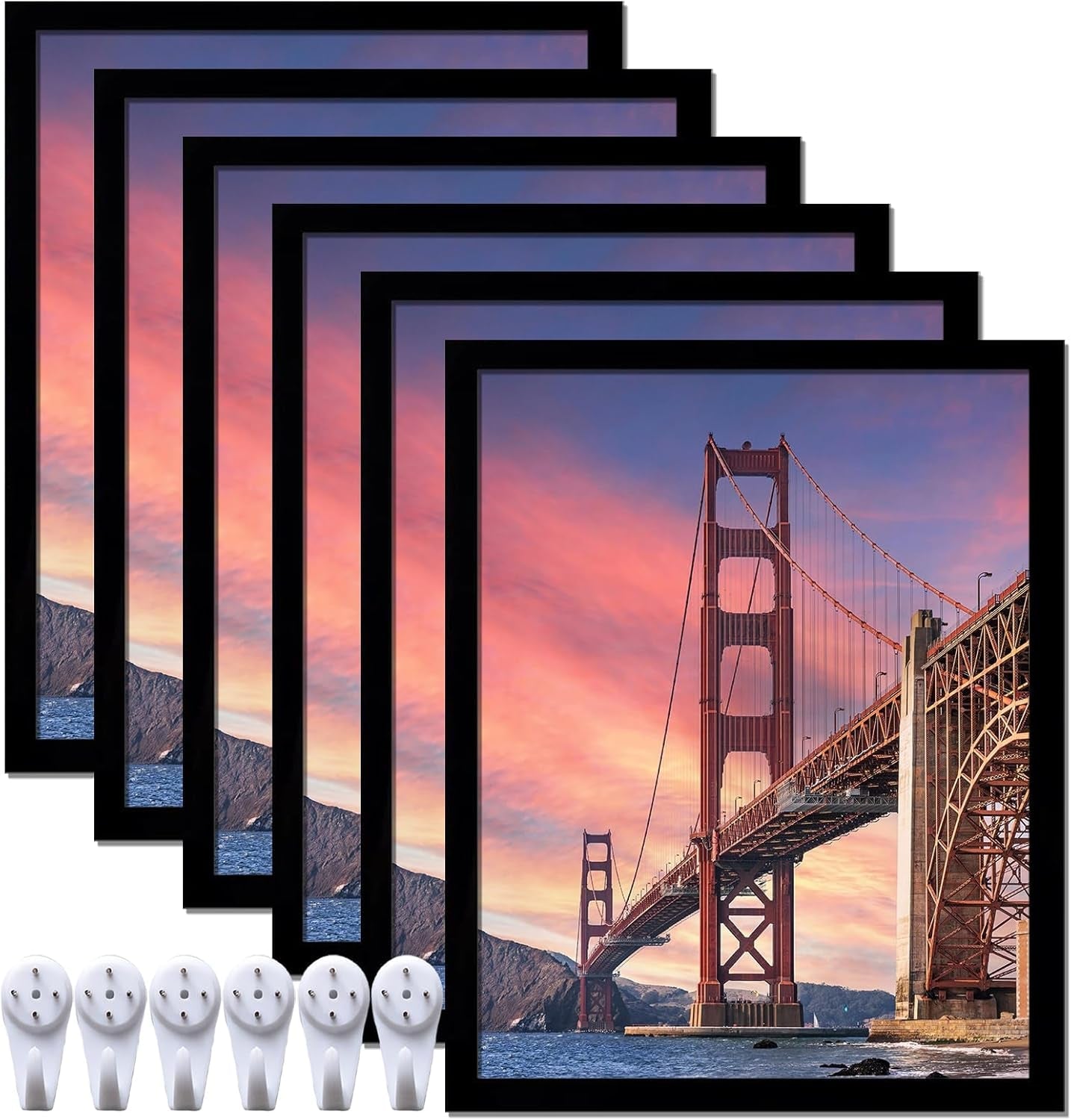 16x20-picture-frames-black-set-of-6-for-gallery-wall-display