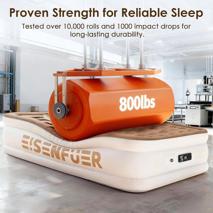 Air Mattress Queen with Built-In Pump, 18" Raised Blow up Air Bed7