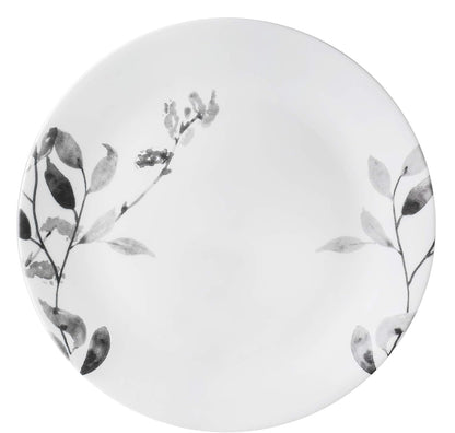 Boutique Misty Leaves 12-Piece Dinnerware Set, Service for 44