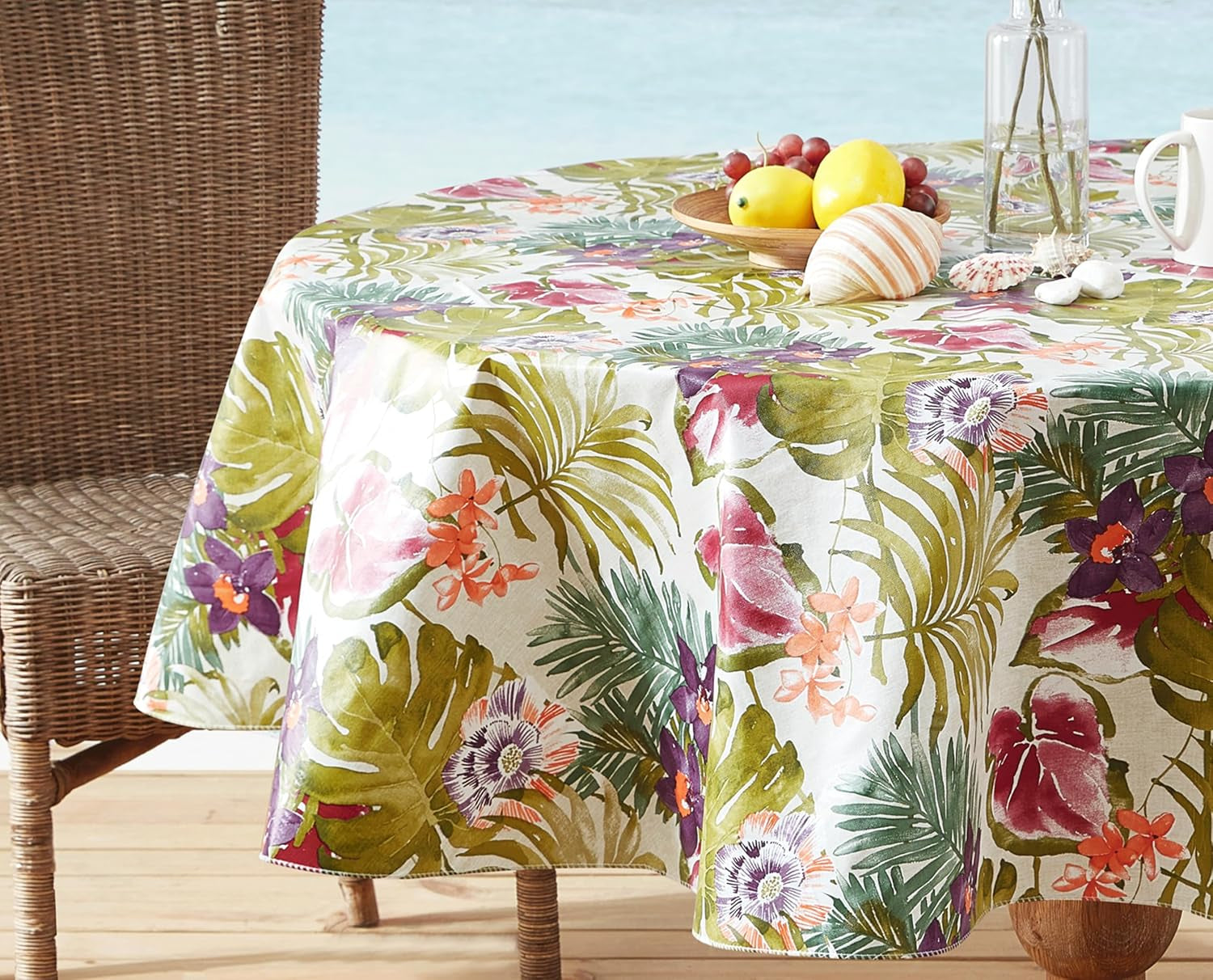 kona-tropical-floral-70-inch-round-flannel-backed-tablecloth