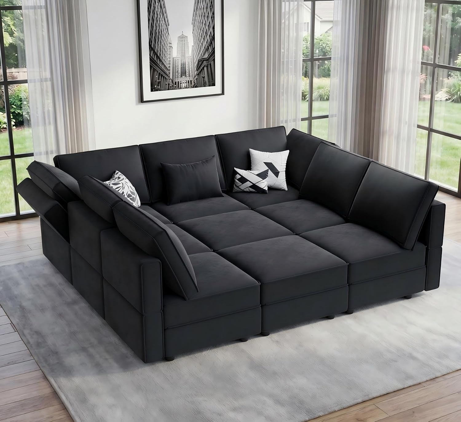 92-9-seats-modular-sectional-sleeper-sofa-with-storage-black