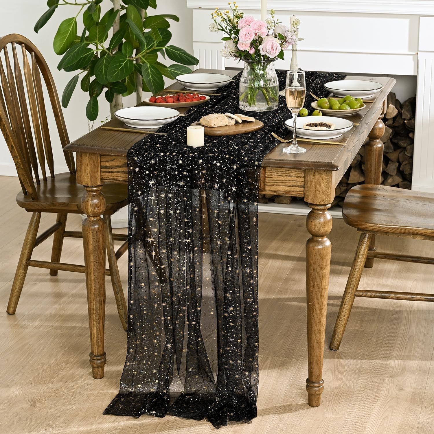 black-gold-star-gauze-tablecloth-60x120-inch-rectangular