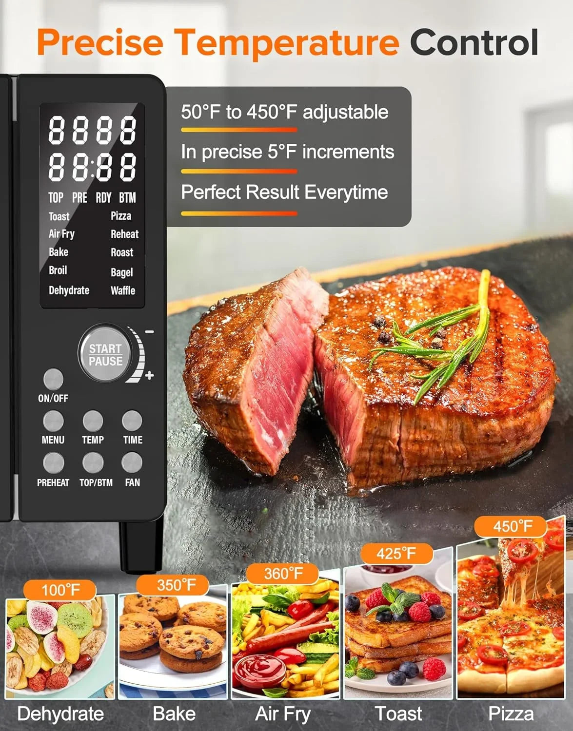 bravo-pro-smart-air-fryer-toaster-oven-countertop-combo-10-in-1-cooking-functions-1800w-50-450-f-21-qt-pfas-free-upgraded-super-convection-black