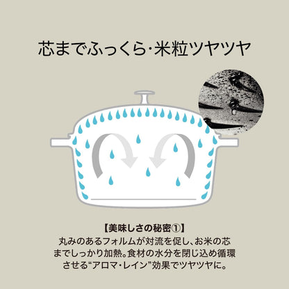 Staub La Cocotte De GOHAN 40508-854 Chiffon Rose M 6.3 Inches (16 Cm) Rice Pot, 2 Pieces, Cast Iron Pot, Rice Cooker (Genuine Japanese Product with Serial Number)4