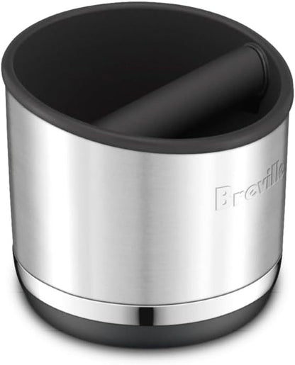 Breville BEA501BSS Knock Box 10 Espresso Accessory, Brushed Stainless Steel | Upgrade Your Coffee Bar with This Durable and Easy-To-Clean Knock Box Featuring a Removable Bar | 10 Puck Capacity2