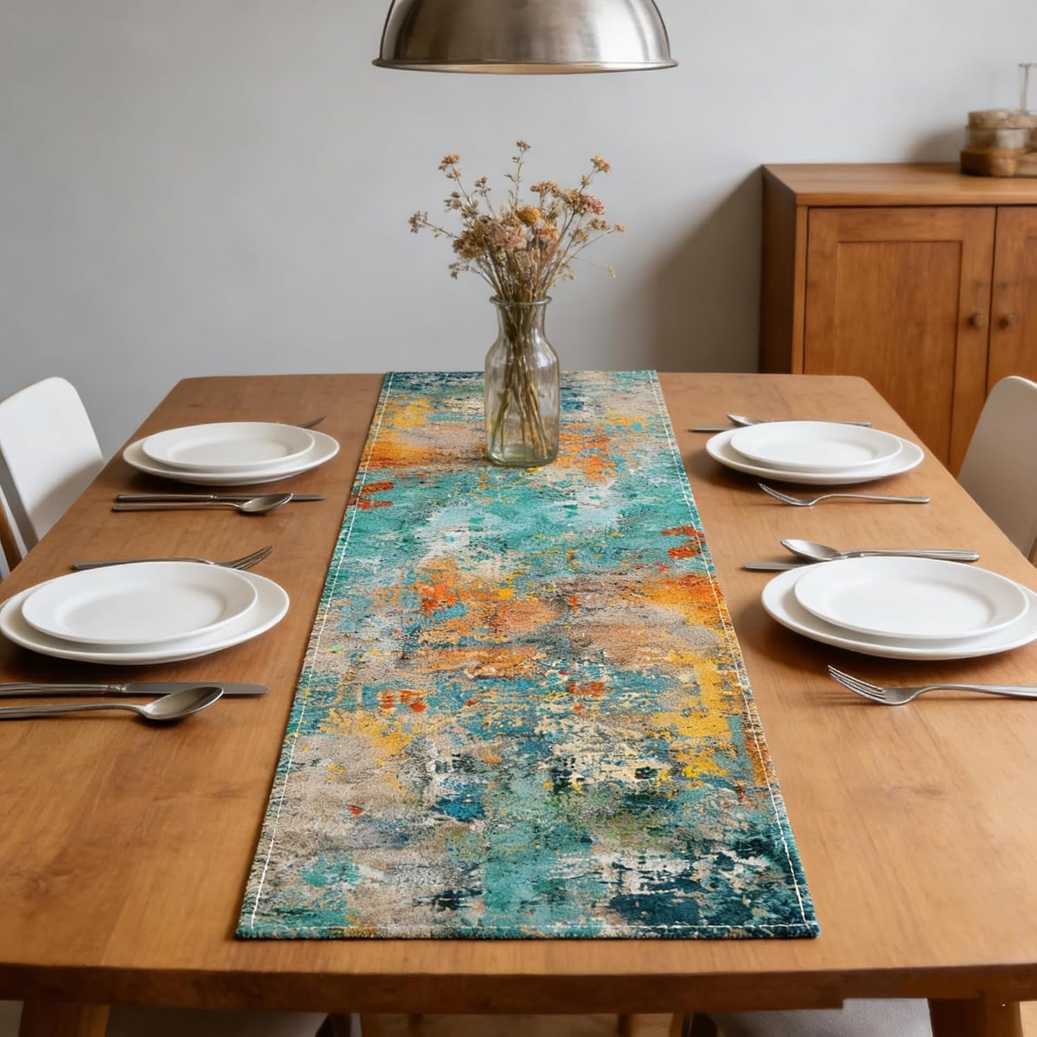 colorful-boho-table-runner-72-inches-long-teal