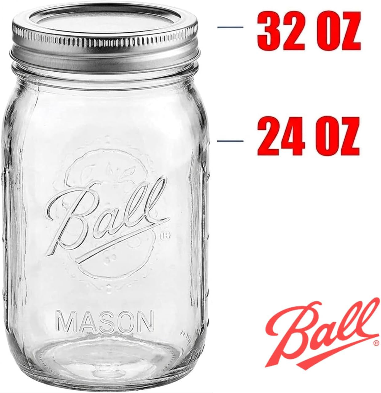 regular-mouth-32-ounces-mason-jar-with-lids-and-bands-clear-pack-of-2