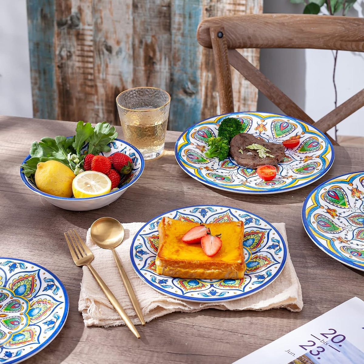 melamine-dinnerware-set-12-pcs-dinner-plates-bowls-sets-for-indoor-and-outdoor-use-durable-unbreakable-dishes-sets-dishwasher-safe-bpa-free-service-for-4