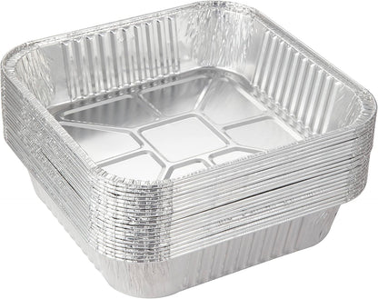 25Pack-8X8 Aluminum Foil Pans Disposable Square Baking Cake Pans | Heavy Duty 8X8 Baking Pan Disposable Foil Pans,Cooking Tins Homemade Breads Oven Pans,Foil Pan, Baking Pan Roasting1