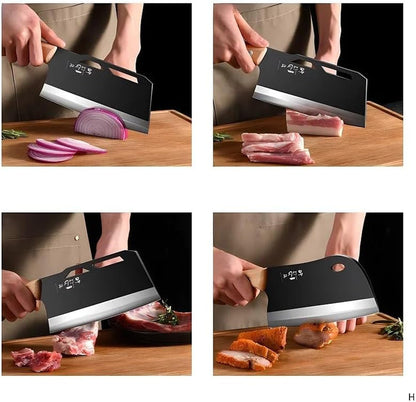 Meat Cleaver, Stainless Steel High Hardness Kitchen Knives, Chopping Knives Chef Special Ultra-Sharp Chopping Knife(Chopping Knife)7