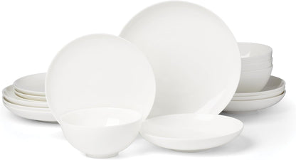 Studio 1414 Coupe Bone China 16-Piece Dinnerware Set for 41