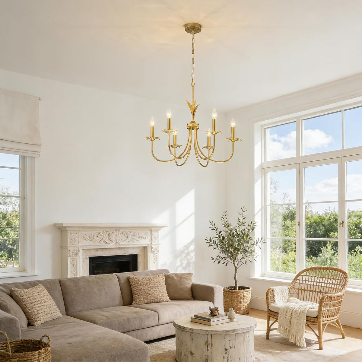flower-antique-brass-chandelier-6-light-gold-chandeliers-for-dining-room
