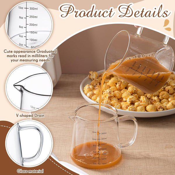 2 Pack 12Oz Glass Espresso Measuring Cup for Milk Frothing3