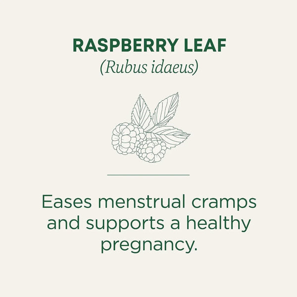 Organic Raspberry Leaf Herbal Tea, Eases Menstrual Cramps & Supports Healthy Pregnancy, (Pack of 1) - 16 Tea Bags3