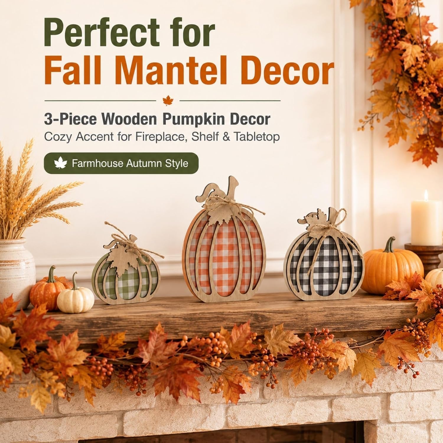 3-pcs-pumpkin-signs-buffalo-plaid-fall-table-mantel-home-decor-4-7x9-1-wooden-black-white-checkered-pumpkin-autumn-thanksgiving-decorations-indoor-tabletop-tiered-tray-shelf-kitchen
