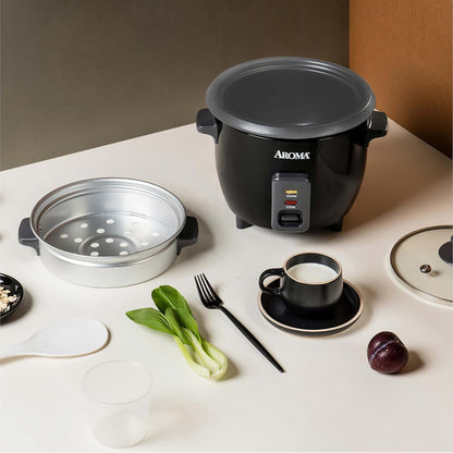 Housewares ARC-363-1NGB 3 Uncooked/6 Cups Cooked Rice Cooker, Steamer, Multicooker, 2-6 Cups, Black8