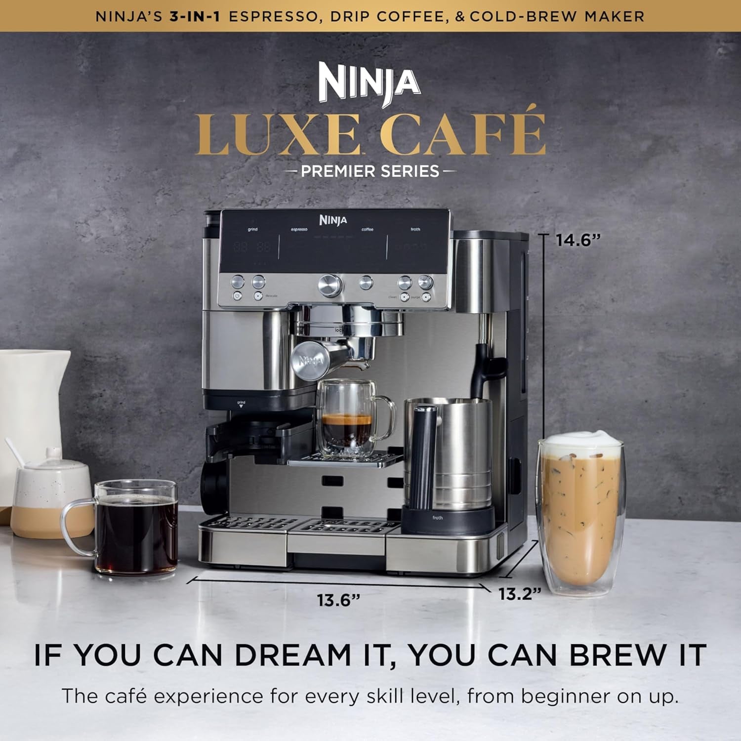 ninja-luxe-cafe-premier-3-in-1-espresso-machine-drip-coffee-cold-brew-built-in-grinder-hands-free-milk-frother-and-assisted-tamper-for-cappuccinos-lattes-stainless-steel-es601
