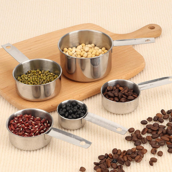 1/8 Cup Stainless Steel Measuring Cup, 30 Ml Cooking Measure Scoop, 1 Oz Measure Cup Tablespoon with Handle for Dry and Wet Food, Metal Coffee Scoop for Cooking Drinking Baking6
