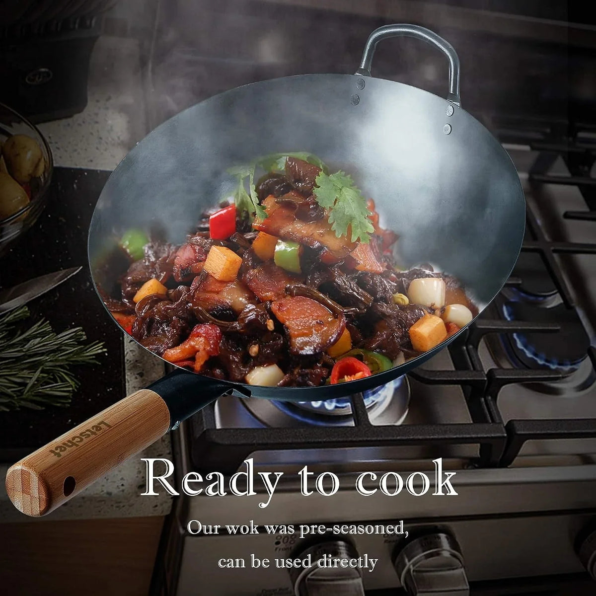 14-inch-carbon-steel-wok-with-round-bottom-free-chemical-cookware-for-gas-stoves-open-fire-hand-hammered-chinese-traditional-wok-with-bamboo-handleno-lid-included