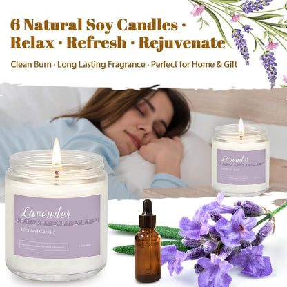 Scented Candles Gift Set for Women, 6-Pack Aromatherapy Candles for Home3